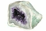 Purple Amethyst Geode With Polished Face - Uruguay #199757-2